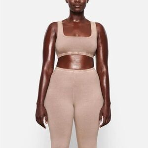NWT Skims Outdoor Basics Scoop Neck Bralette in Desert Size XS